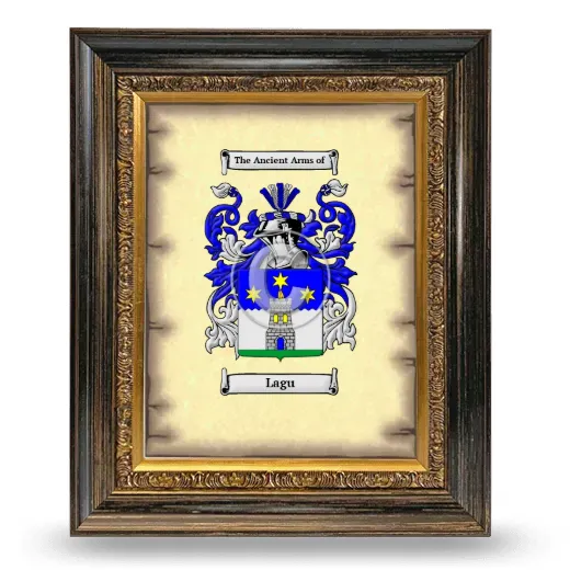Lagu Coat of Arms Framed - Heirloom