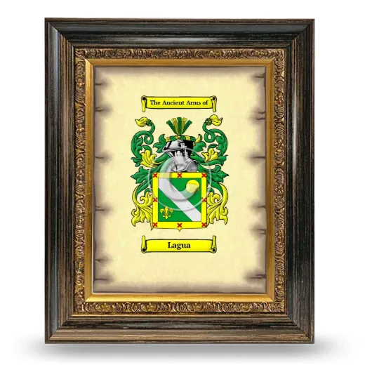 Lagua Coat of Arms Framed - Heirloom
