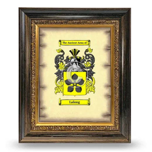 Lalong Coat of Arms Framed - Heirloom