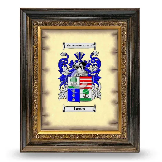 Lamas Coat of Arms Framed - Heirloom