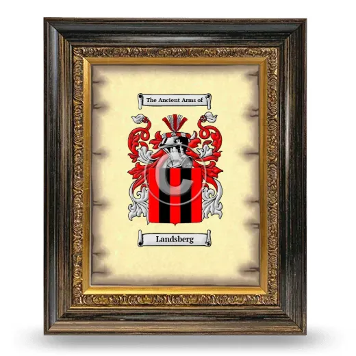 Landsberg Coat of Arms Framed - Heirloom