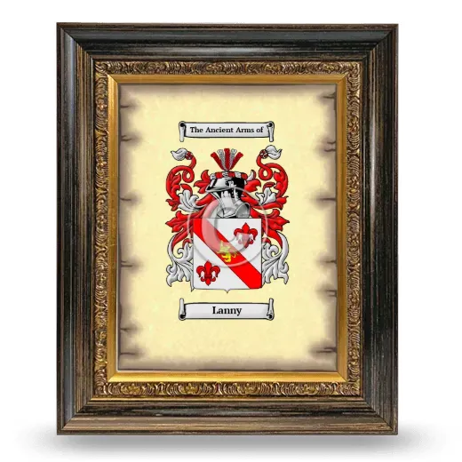 Lanny Coat of Arms Framed - Heirloom