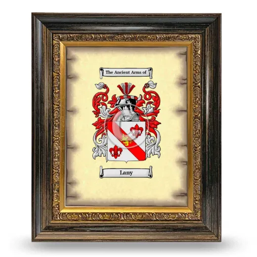 Lany Coat of Arms Framed - Heirloom