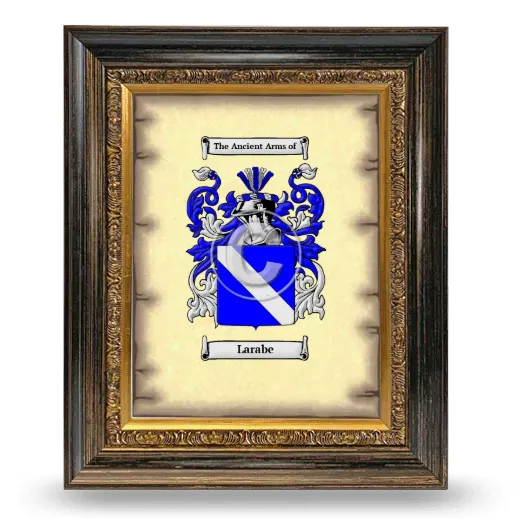 Larabe Coat of Arms Framed - Heirloom