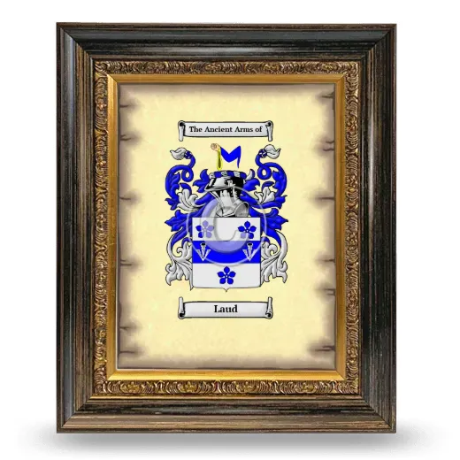 Laud Coat of Arms Framed - Heirloom