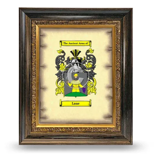 Laue Coat of Arms Framed - Heirloom