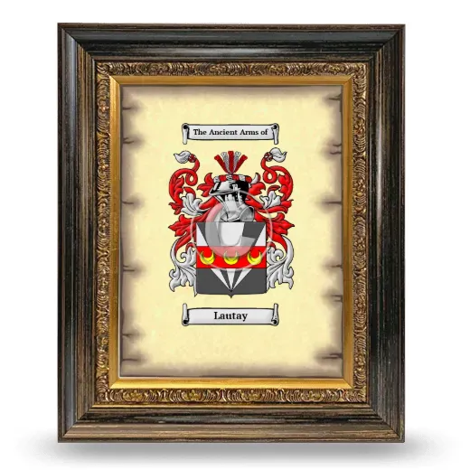 Lautay Coat of Arms Framed - Heirloom
