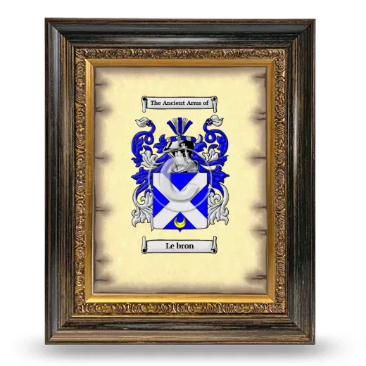Le bron Coat of Arms Framed - Heirloom