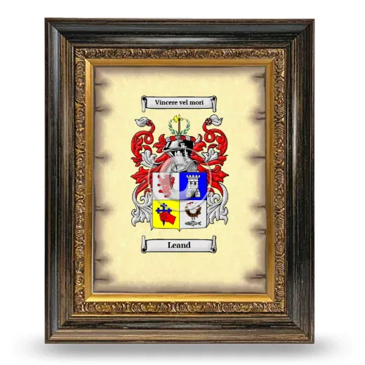 Leand Coat of Arms Framed - Heirloom