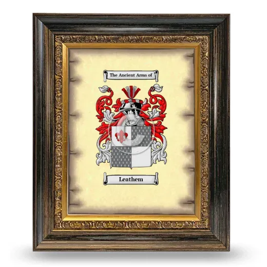 Leathem Coat of Arms Framed - Heirloom