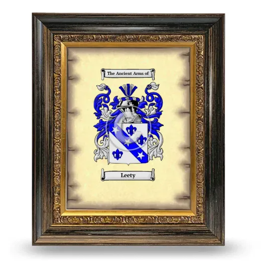 Leety Coat of Arms Framed - Heirloom