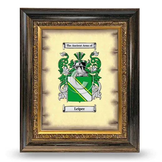 Leiper Coat of Arms Framed - Heirloom