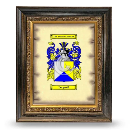 Leopold Coat of Arms Framed - Heirloom