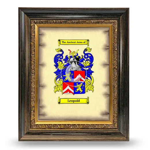 Leopold Coat of Arms Framed - Heirloom