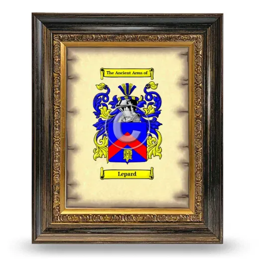 Lepard Coat of Arms Framed - Heirloom