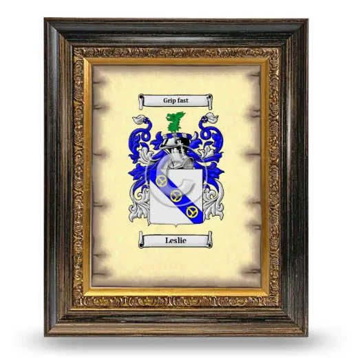 Leslie Coat of Arms Framed - Heirloom