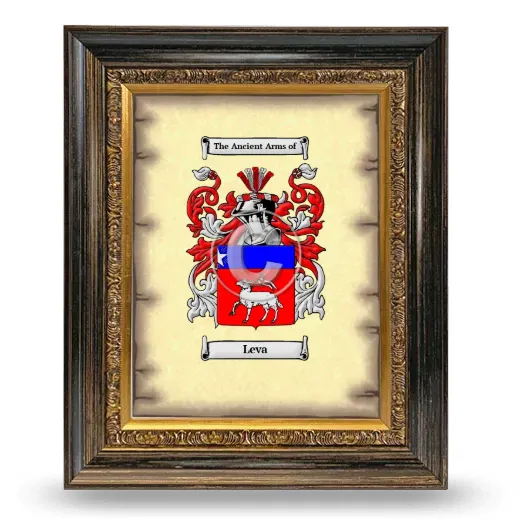 Leva Coat of Arms Framed - Heirloom