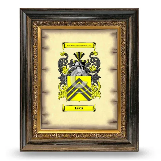 Levis Coat of Arms Framed - Heirloom