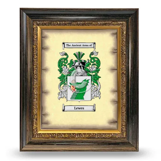 Lewes Coat of Arms Framed - Heirloom