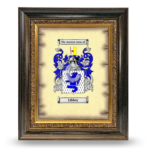 Libbey Coat of Arms Framed - Heirloom