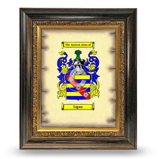 Ligan Coat of Arms Framed - Heirloom