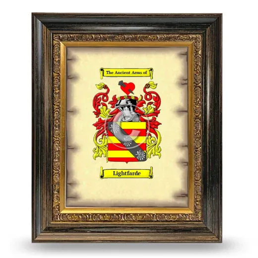 Lightfarde Coat of Arms Framed - Heirloom