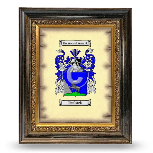 Limback Coat of Arms Framed - Heirloom