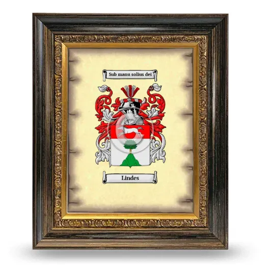 Lindes Coat of Arms Framed - Heirloom