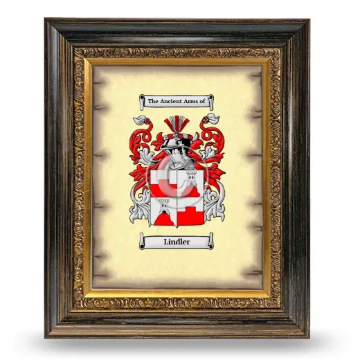Lindler Coat of Arms Framed - Heirloom