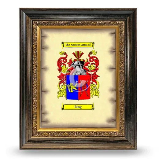 Ling Coat of Arms Framed - Heirloom