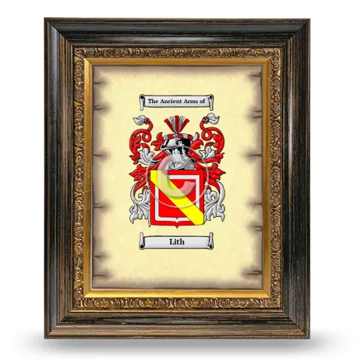 Lith Coat of Arms Framed - Heirloom