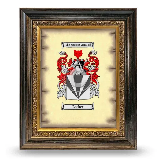 Locher Coat of Arms Framed - Heirloom