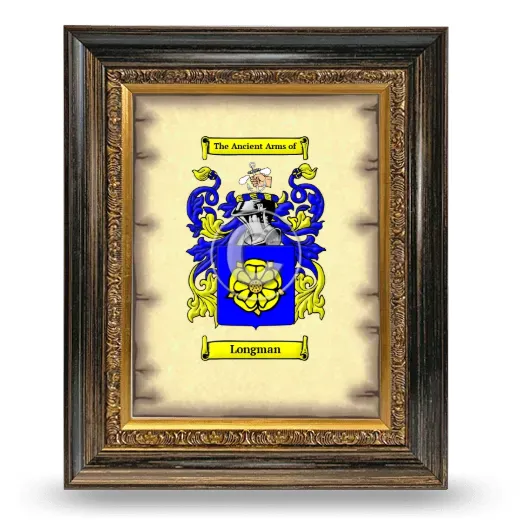 Longman Coat of Arms Framed - Heirloom