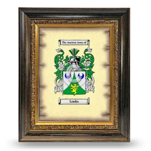 Loohs Coat of Arms Framed - Heirloom