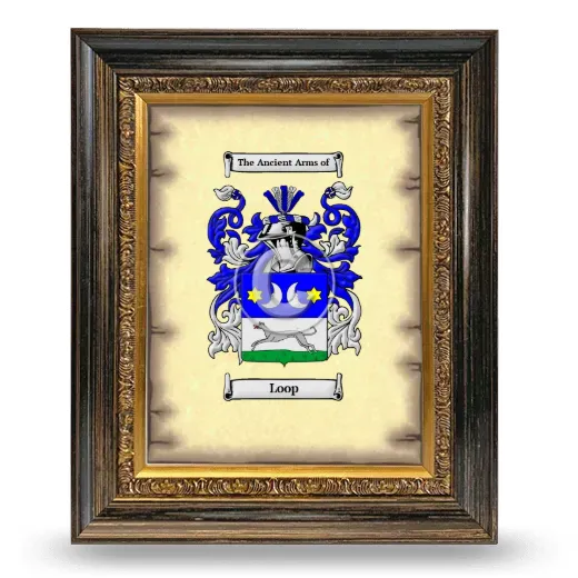 Loop Coat of Arms Framed - Heirloom