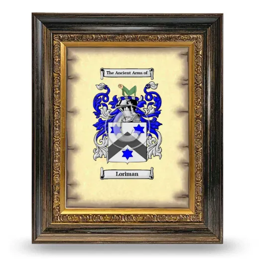 Loriman Coat of Arms Framed - Heirloom