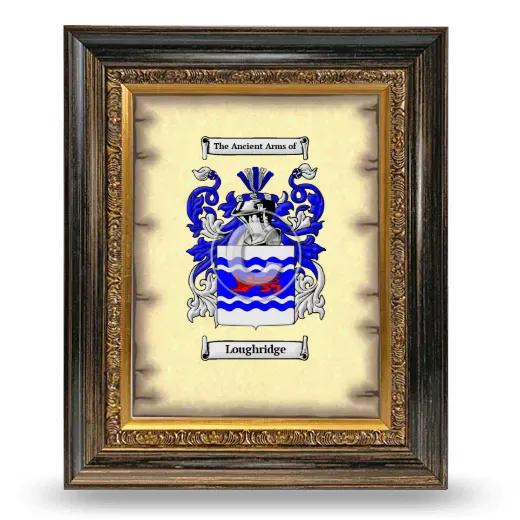 Loughridge Coat of Arms Framed - Heirloom