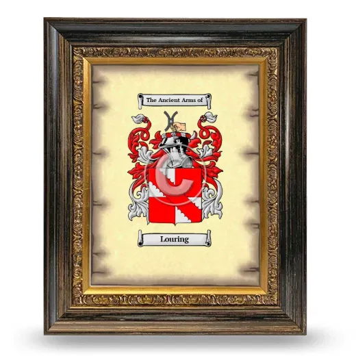 Louring Coat of Arms Framed - Heirloom