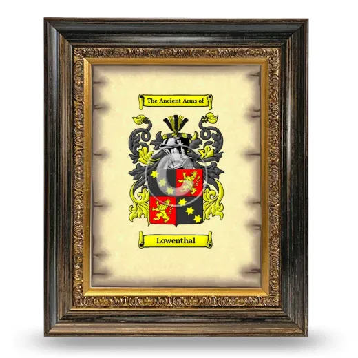 Lowenthal Coat of Arms Framed - Heirloom