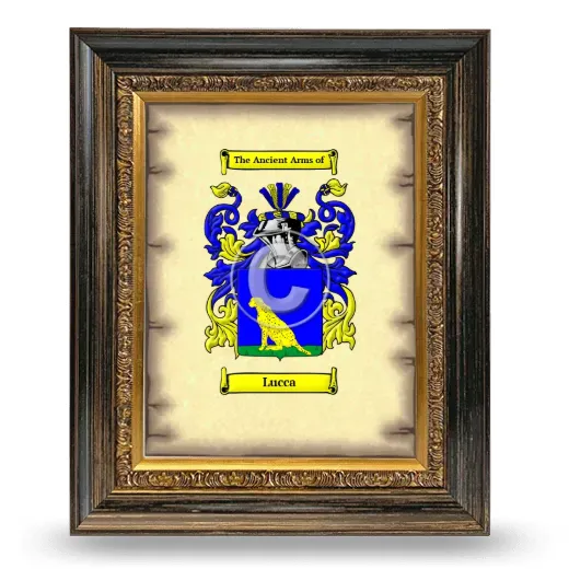 Lucca Coat of Arms Framed - Heirloom