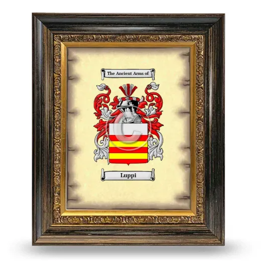 Luppi Coat of Arms Framed - Heirloom