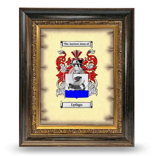 Lythgo Coat of Arms Framed - Heirloom