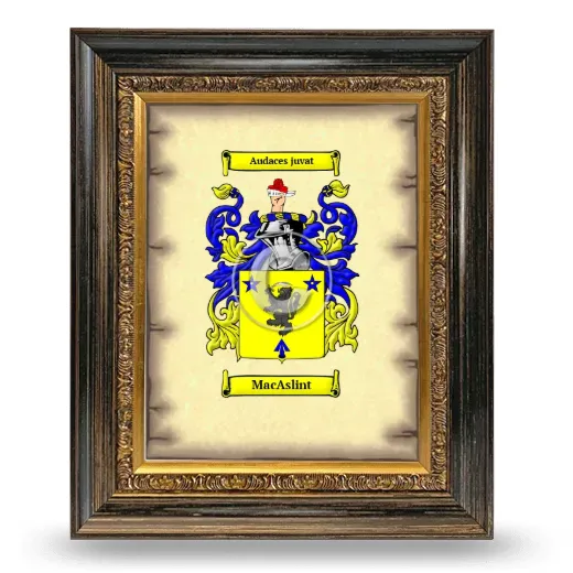 MacAslint Coat of Arms Framed - Heirloom