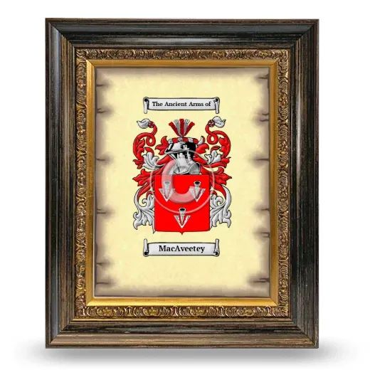 MacAveetey Coat of Arms Framed - Heirloom