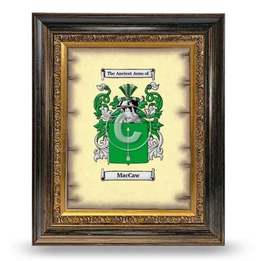 Maccaw Coat of Arms Framed - Heirloom