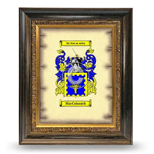 MacCoinnich Coat of Arms Framed - Heirloom