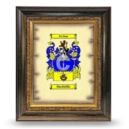 MacDuffie Coat of Arms Framed - Heirloom