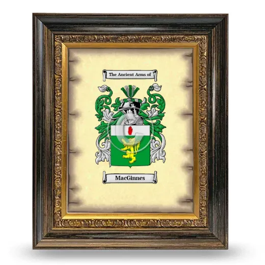 MacGinnes Coat of Arms Framed - Heirloom