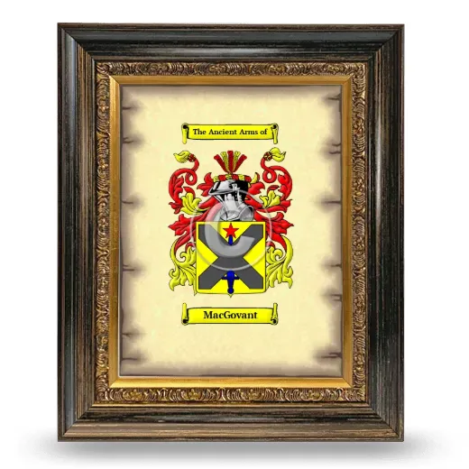 MacGovant Coat of Arms Framed - Heirloom