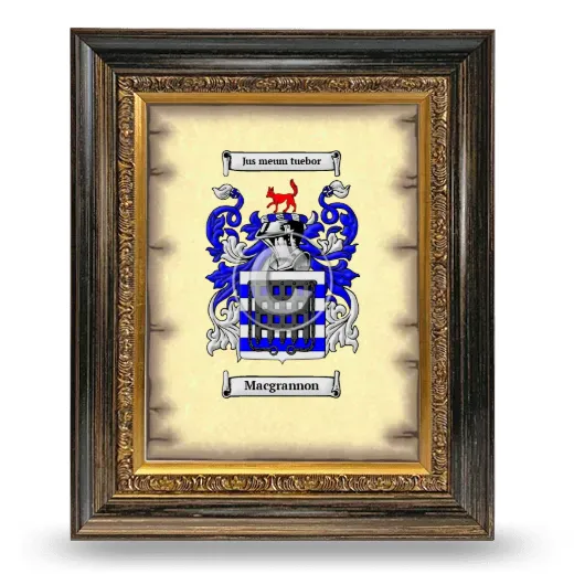 Macgrannon Coat of Arms Framed - Heirloom